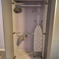Wardrobe, ironing board Wardrobe, ironing board